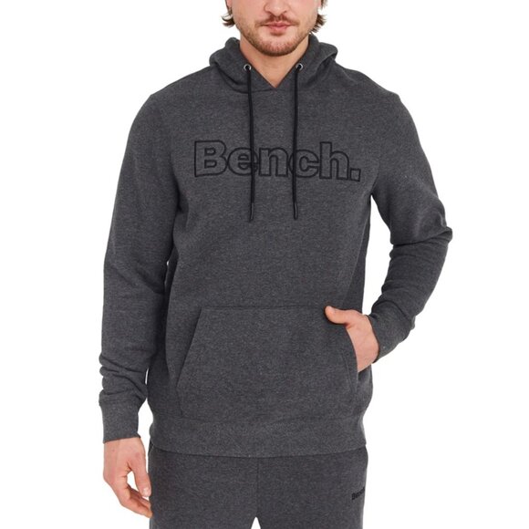 Bench Charcoal Gray Hoodie Sweatshirt Men's Size XL - Picture 1 of 11